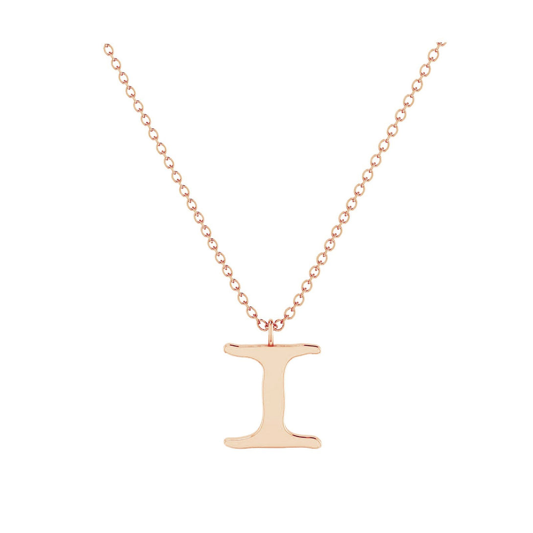 I - Letter Name Necklace Initial Necklace